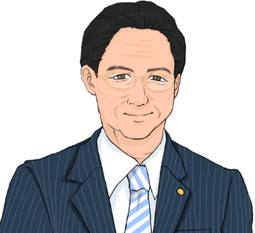 対馬理事長のイラスト